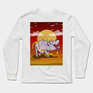Mind the hippo Long Sleeve T-Shirt